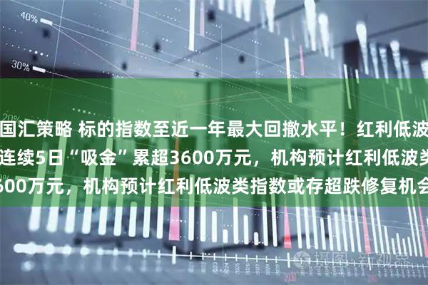 国汇策略 标的指数至近一年最大回撤水平！红利低波ETF天弘（159549）连续5日“吸金”累超3600万元，机构预计红利低波类指数或存超跌修复机会